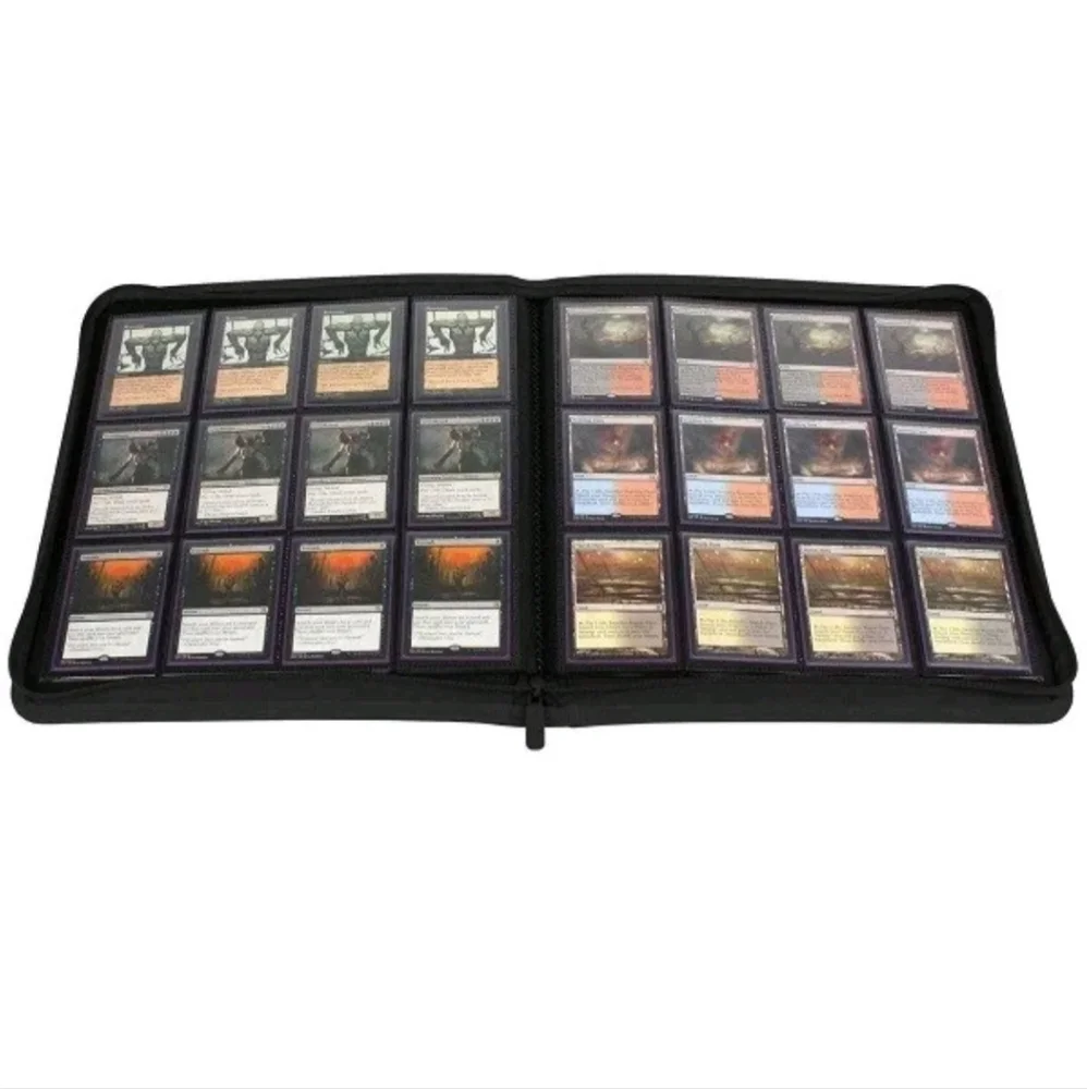 LARGE ZIPPER PORTFOLIO BCW GAMING Z-FOLIO 12-POCKET LX ALBUM, HOLDS 480 CARDS